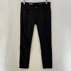 Adriano Goldschmied Jeggings Women Sz 12 Black Supper Skinny Fit MidRise Stretch